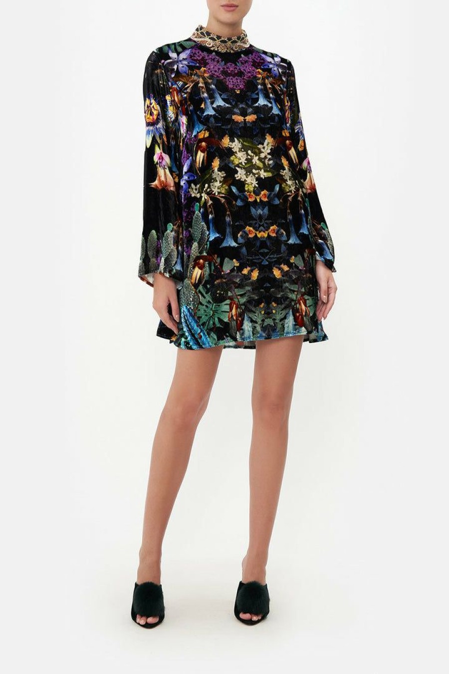 Clothing Camilla Eboutique (Us) | Camilla Eboutique (Us) Long Sleeve Swing Dress Hypnotise Me