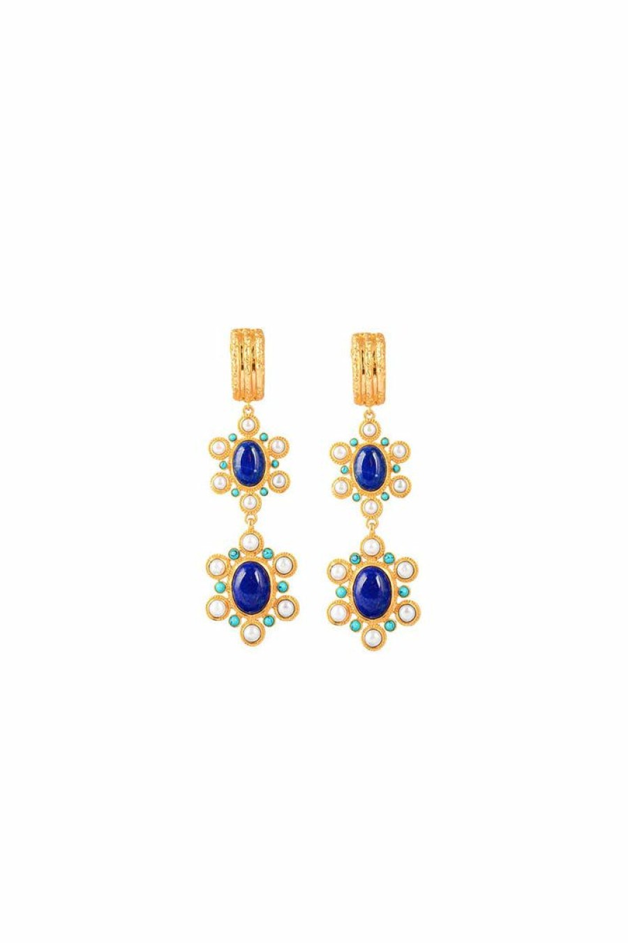 Accessories Camilla Eboutique (Us) | Camilla Eboutique (Us) Lapis Mademoiselle Earrings Multi Accessories