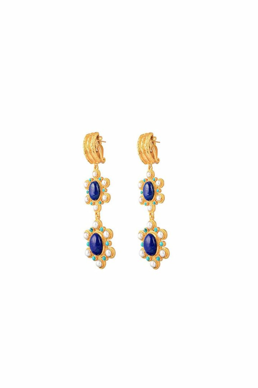 Accessories Camilla Eboutique (Us) | Camilla Eboutique (Us) Lapis Mademoiselle Earrings Multi Accessories