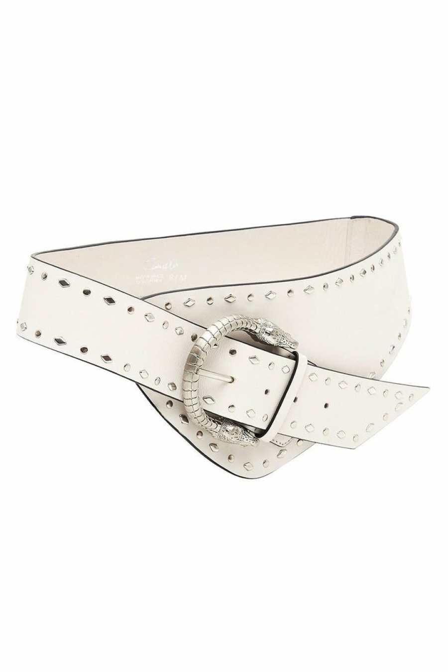 Accessories Camilla Eboutique (Us) | Camilla Eboutique (Us) Asymmetric Belt Solid White