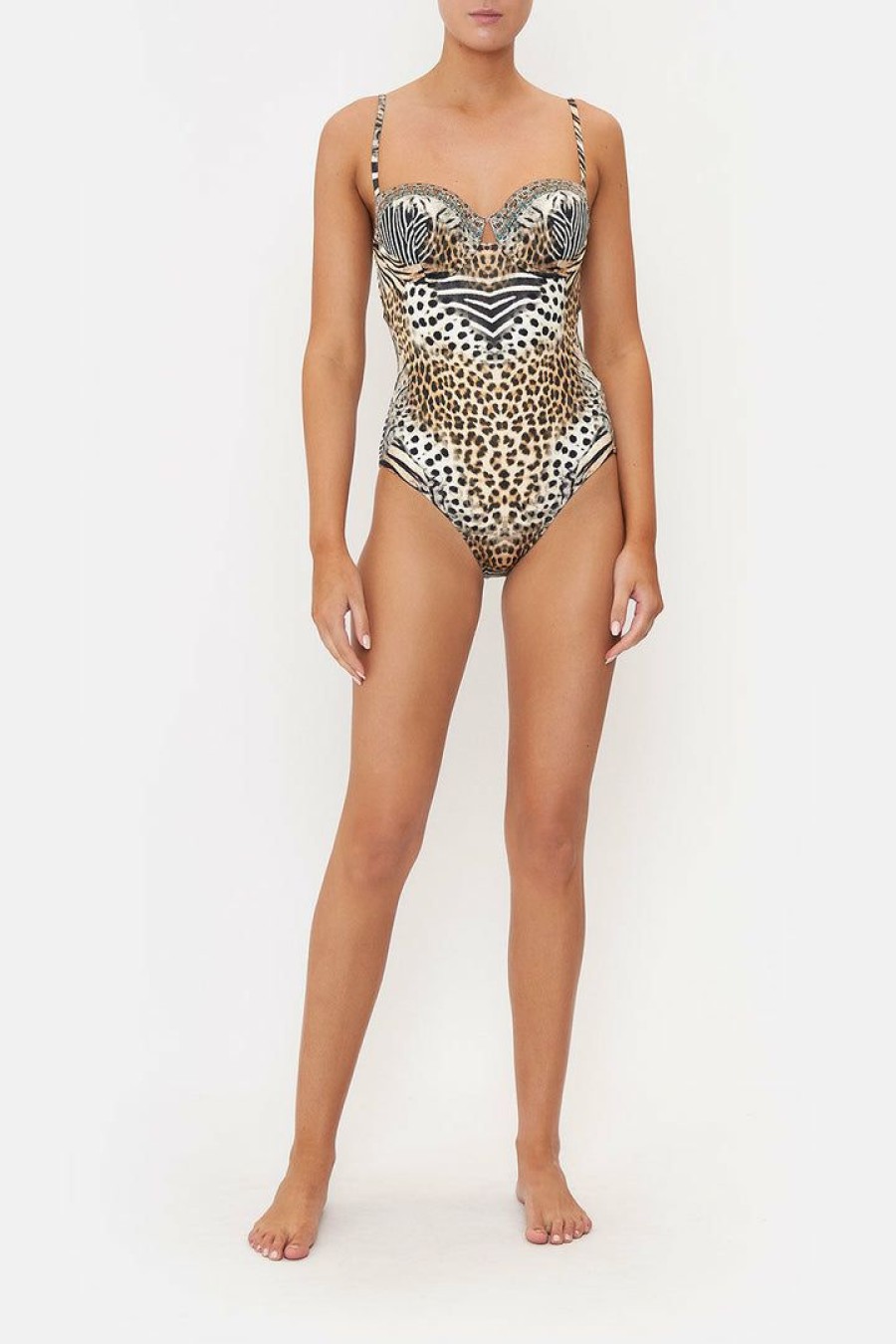 Accessories Camilla Eboutique (Us) | Camilla Eboutique (Us) Swimwear Underwire Cup One Piece For The Love Of Leo