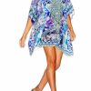 Swimwear Camilla Eboutique (Us) | Camilla Eboutique (Us) Short Lace Up Kaftan The Blue Market Resort