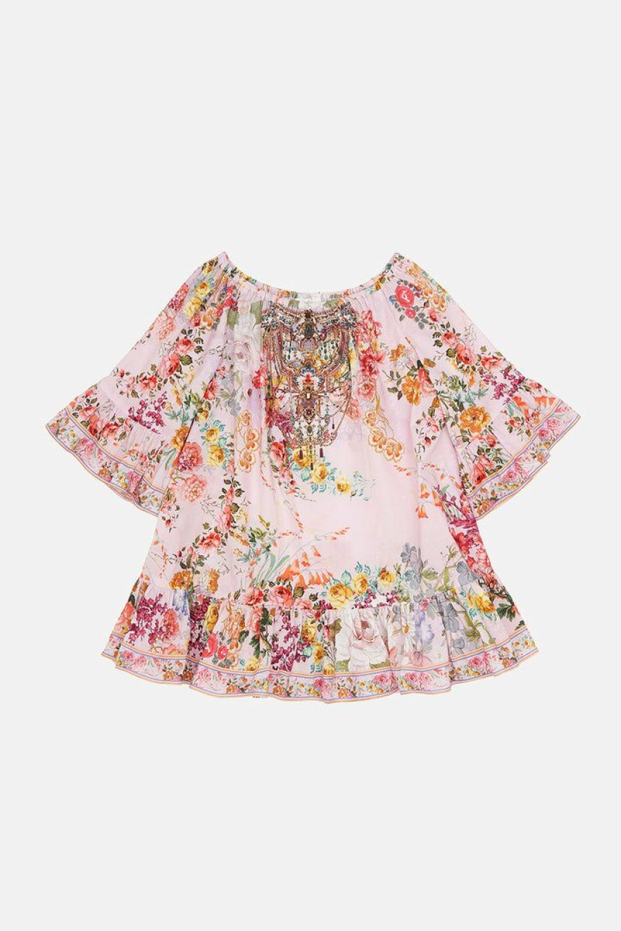 Accessories Camilla Eboutique (Us) | Camilla Eboutique (Us) Kids A-Line Frill Dress 4-10 Flower Child