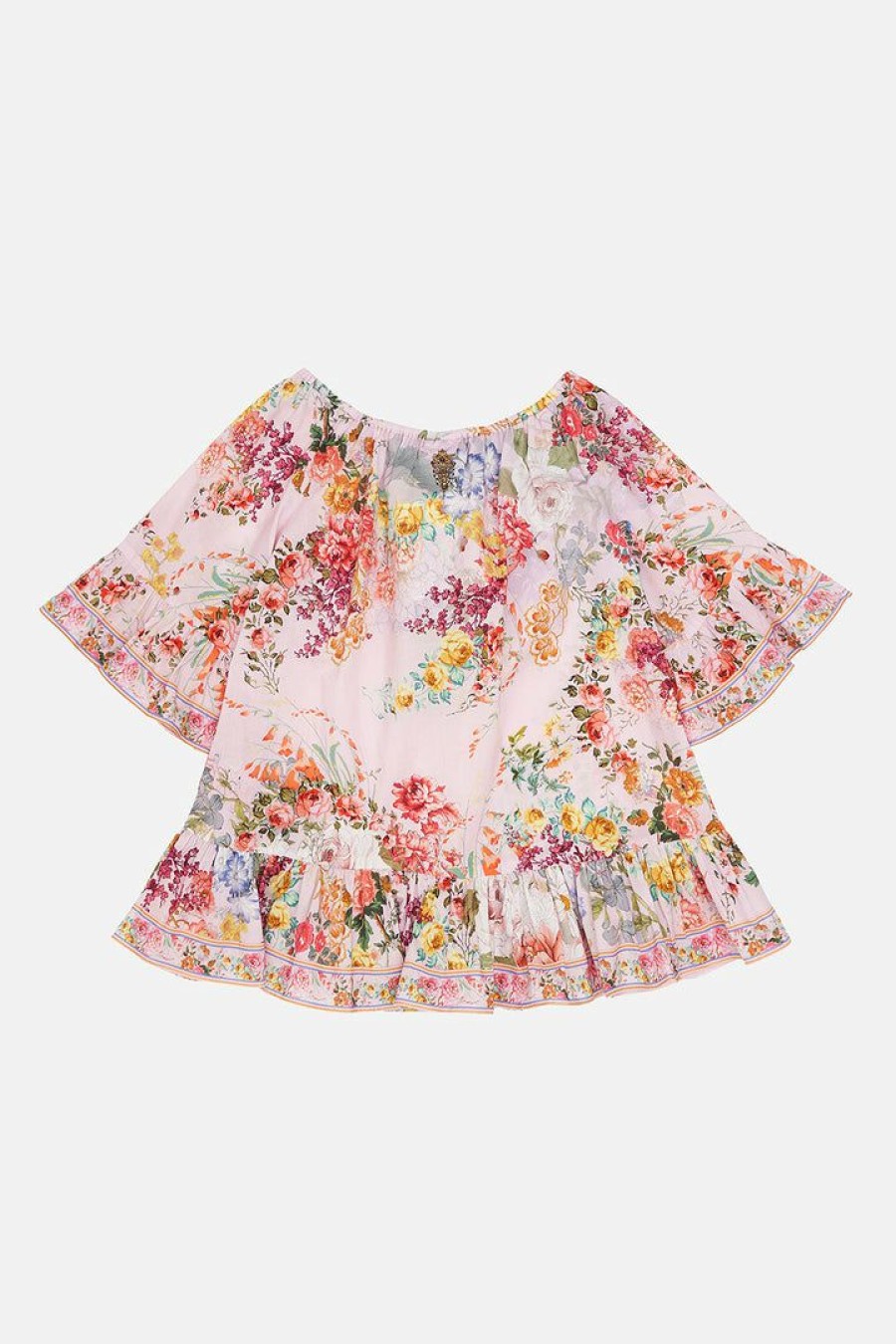 Accessories Camilla Eboutique (Us) | Camilla Eboutique (Us) Kids A-Line Frill Dress 4-10 Flower Child