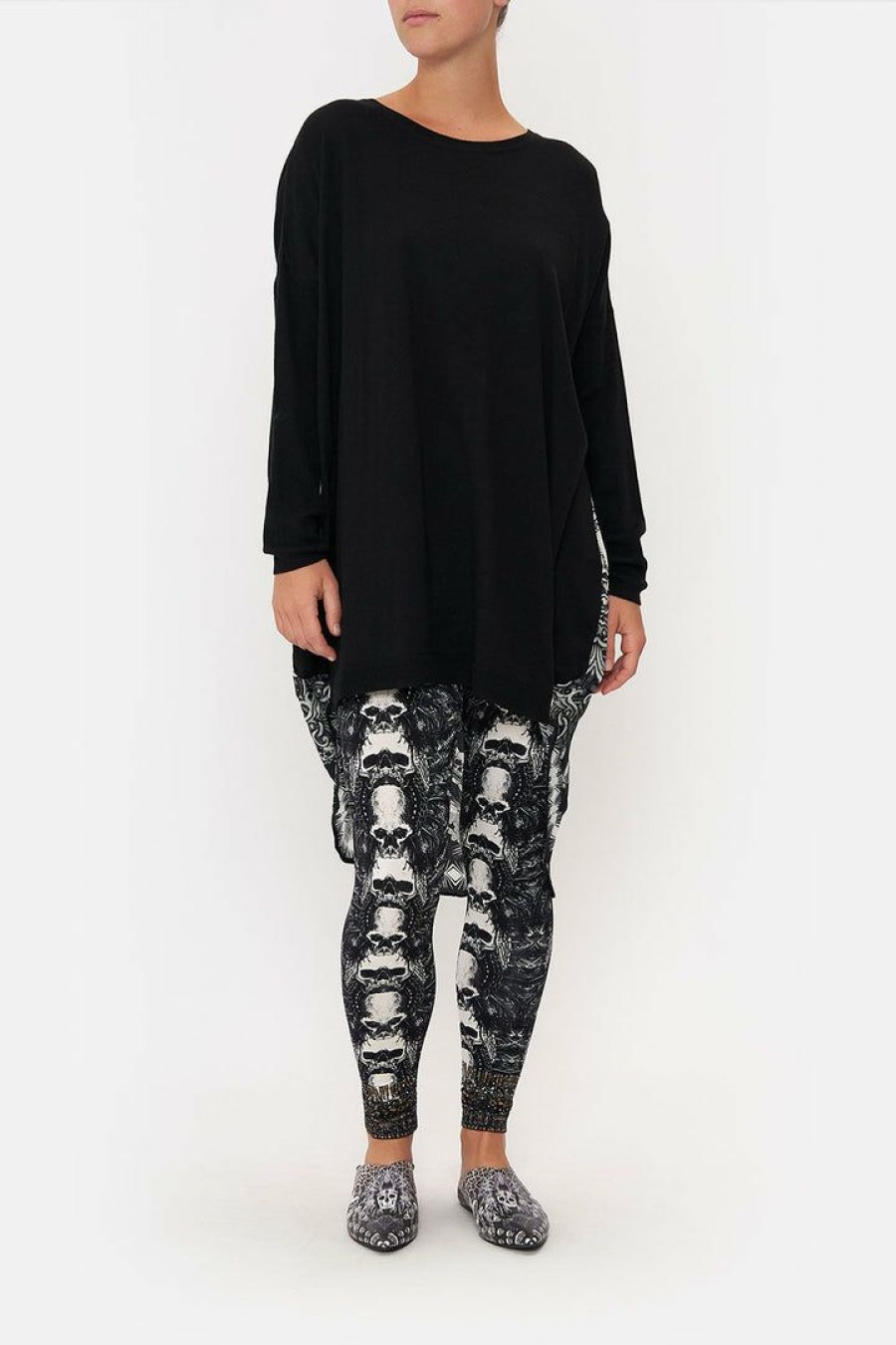 Accessories Camilla Eboutique (Us) | Camilla Eboutique (Us) Long Sleeve Jumper With Print Back Order Of Disorder