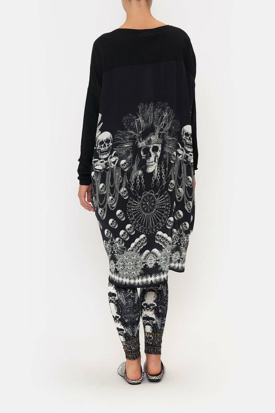 Accessories Camilla Eboutique (Us) | Camilla Eboutique (Us) Long Sleeve Jumper With Print Back Order Of Disorder