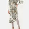 Clothing Camilla Eboutique (Us) | Camilla Eboutique (Us) Wrap Dress With Draped Sleeve Free Espiritu Clothing