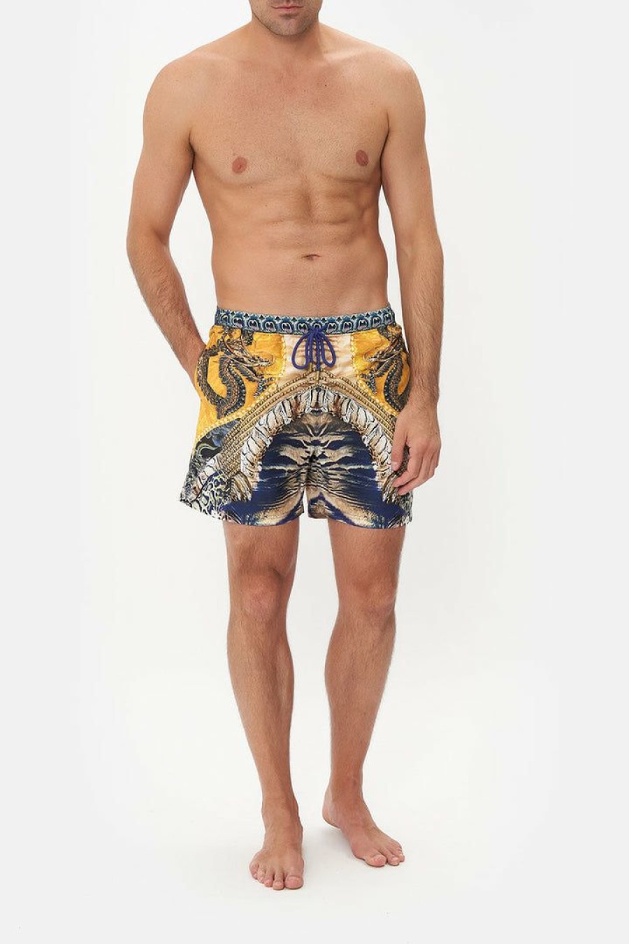 Accessories Camilla Eboutique (Us) | Camilla Eboutique (Us) Elastic Waist Boardshort Dance Of The Dragon