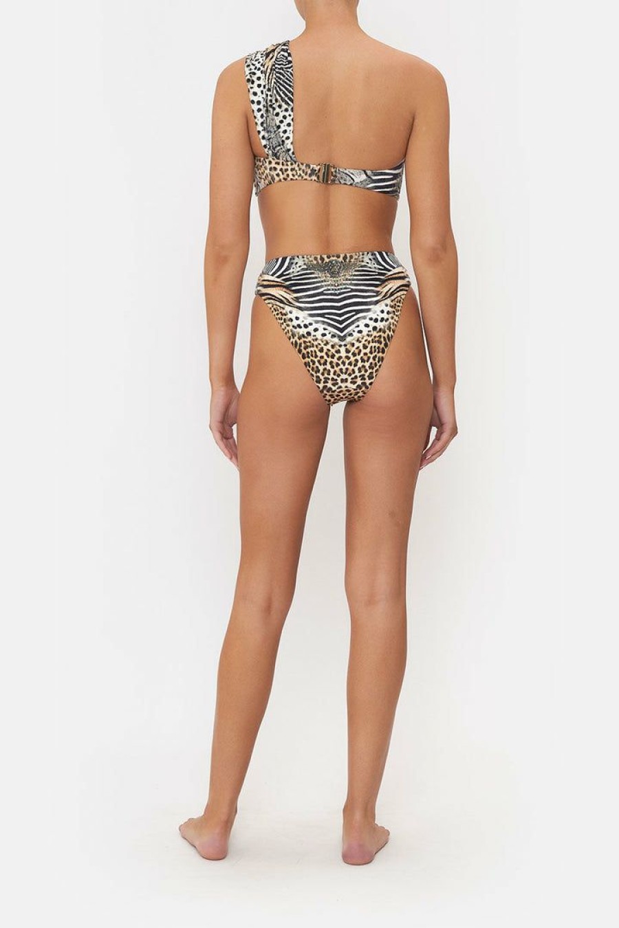 Accessories Camilla Eboutique (Us) | Camilla Eboutique (Us) Swimwear One Shoulder Bandeau With Trim For The Love Of Leo