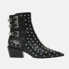 Accessories Camilla Eboutique (Us) | Camilla Eboutique (Us) Low Heel Buckle Boot Solid Black