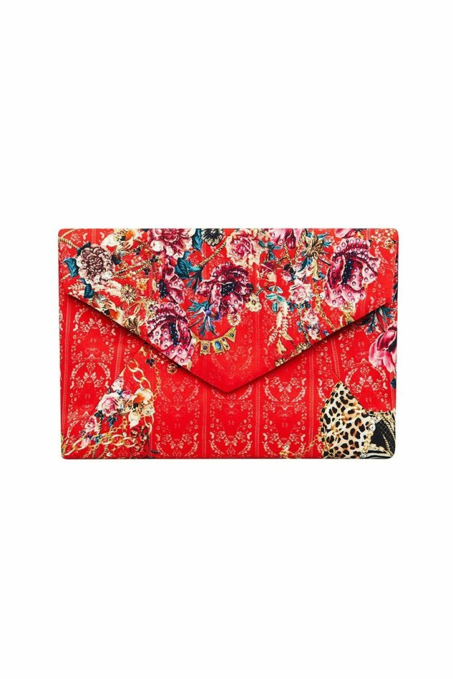 Accessories Camilla Eboutique (Us) | Camilla Eboutique (Us) Envelope Clutch And The Queen Wore Red