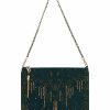 Accessories Camilla Eboutique (Us) | Camilla Eboutique (Us) Zip Top Clutch Cross Body Luxe Emerald Sale Accessories