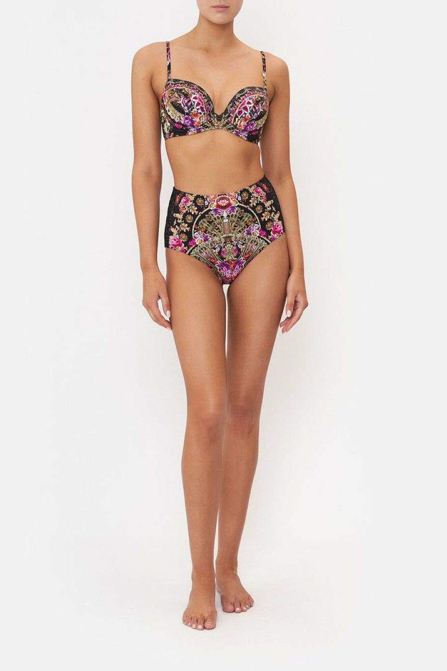 Accessories Camilla Eboutique (Us) | Camilla Eboutique (Us) Moulded Plunge Bra Dance With Duende Swimwear