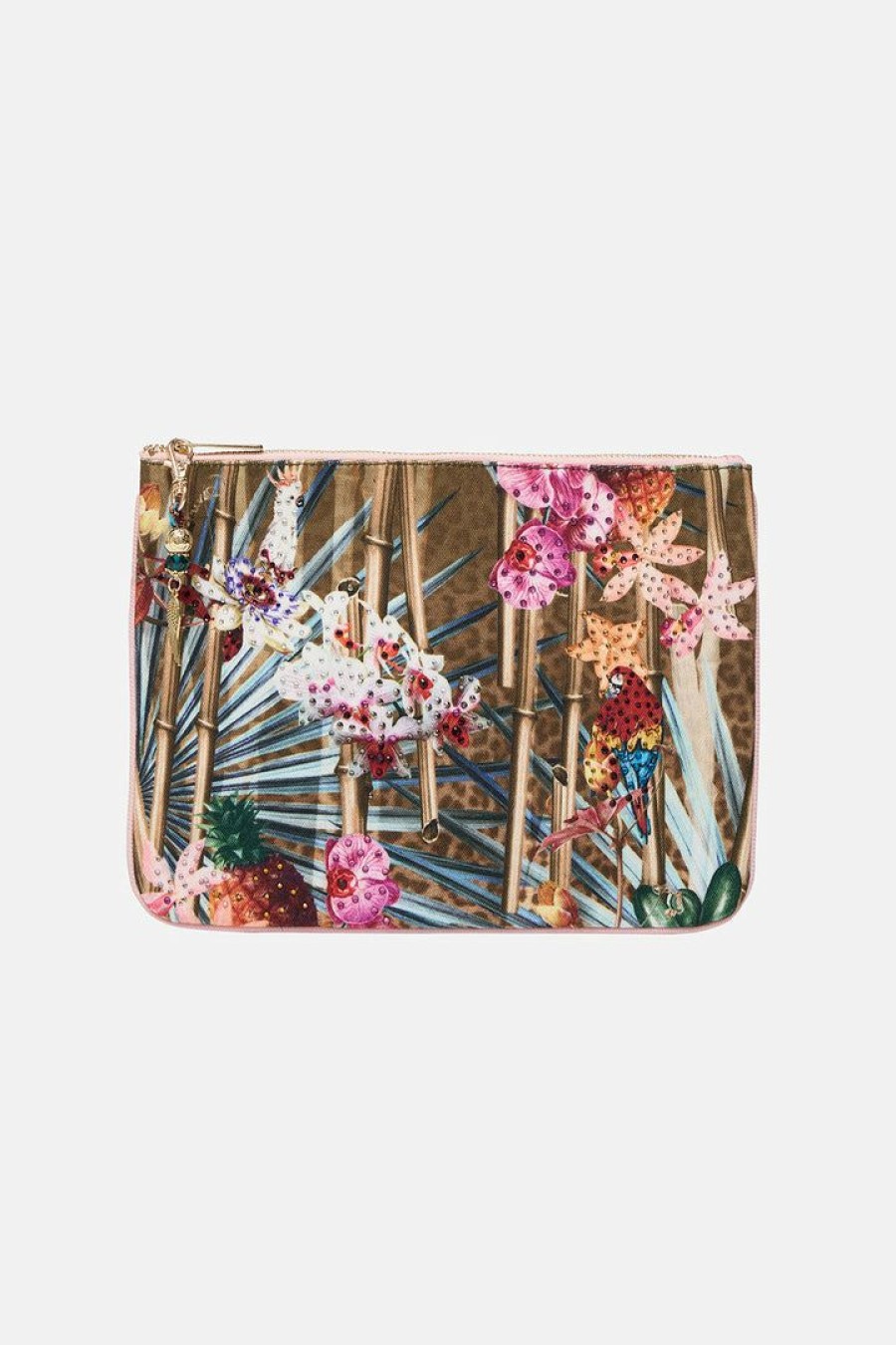 Accessories Camilla Eboutique (Us) | Camilla Eboutique (Us) Small Canvas Clutch Passport To Paradise