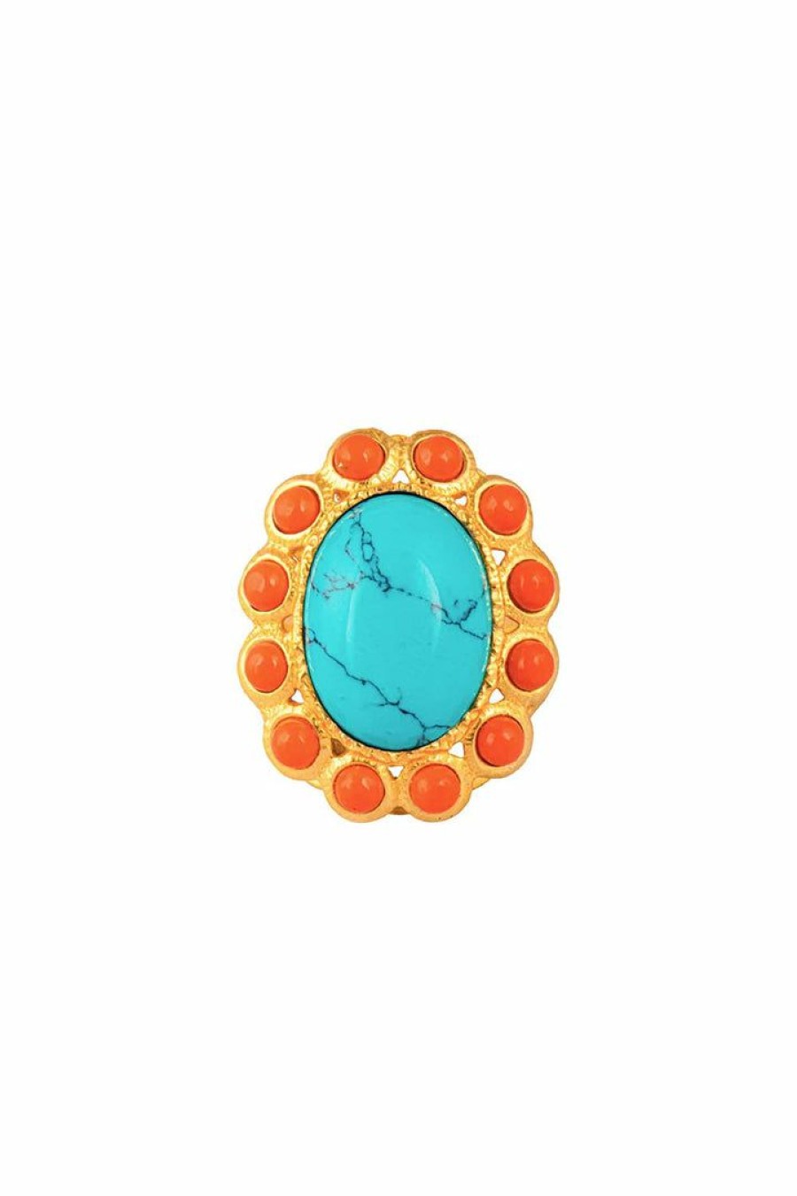 Accessories Camilla Eboutique (Us) | Camilla Eboutique (Us) Torquoise Oceana Ring Multi