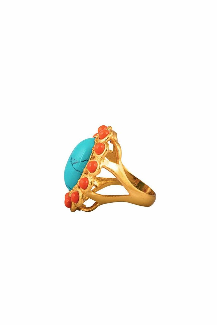 Accessories Camilla Eboutique (Us) | Camilla Eboutique (Us) Torquoise Oceana Ring Multi