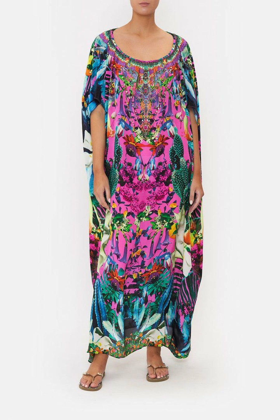 Clothing Camilla Eboutique (Us) | Camilla Eboutique (Us) Off Shoulder Kaftan Exotica Erotica