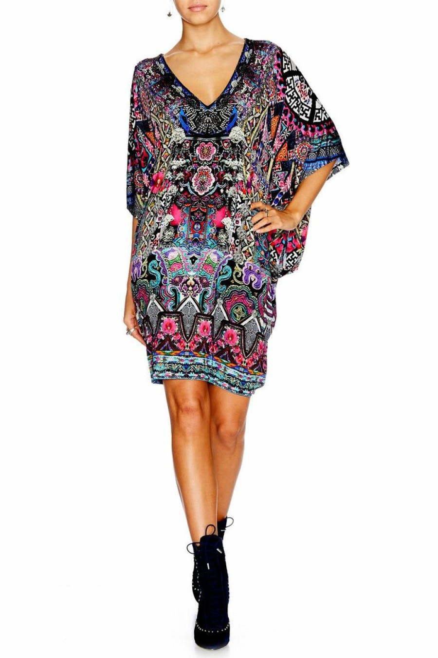 Swimwear Camilla Eboutique (Us) | Camilla Eboutique (Us) Bat Sleeve Dress Bells At Dusk Resort