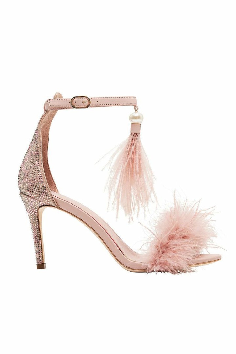 Accessories Camilla Eboutique (Us) | Camilla Eboutique (Us) Feathered Heel Solid Pink