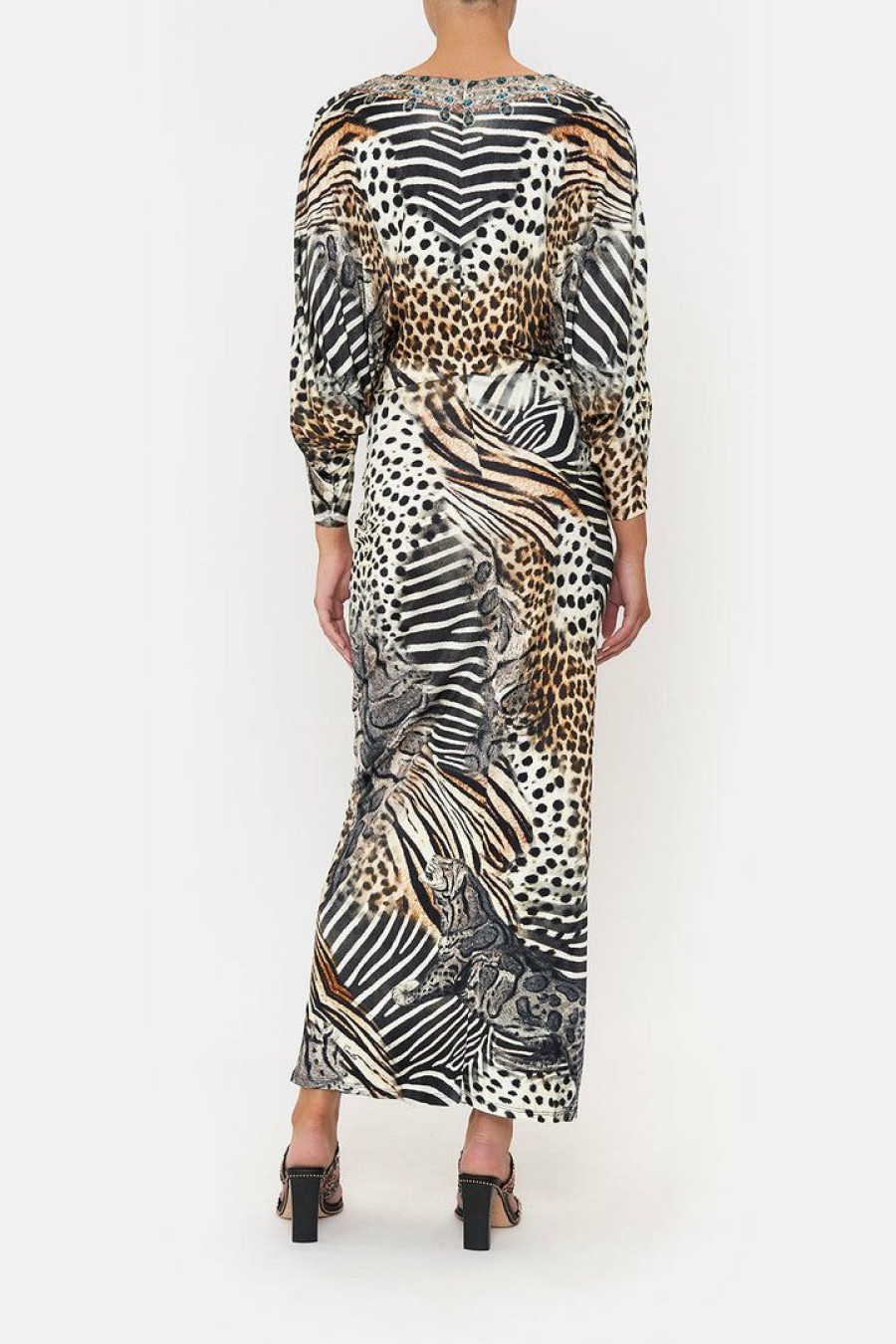 Clothing Camilla Eboutique (Us) | Camilla Eboutique (Us) Draped Magyar Sleeve Dress For The Love Of Leo