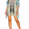 Swimwear Camilla Eboutique (Us) | Camilla Eboutique (Us) Resort Short Lace Up Kaftan Dear Diary