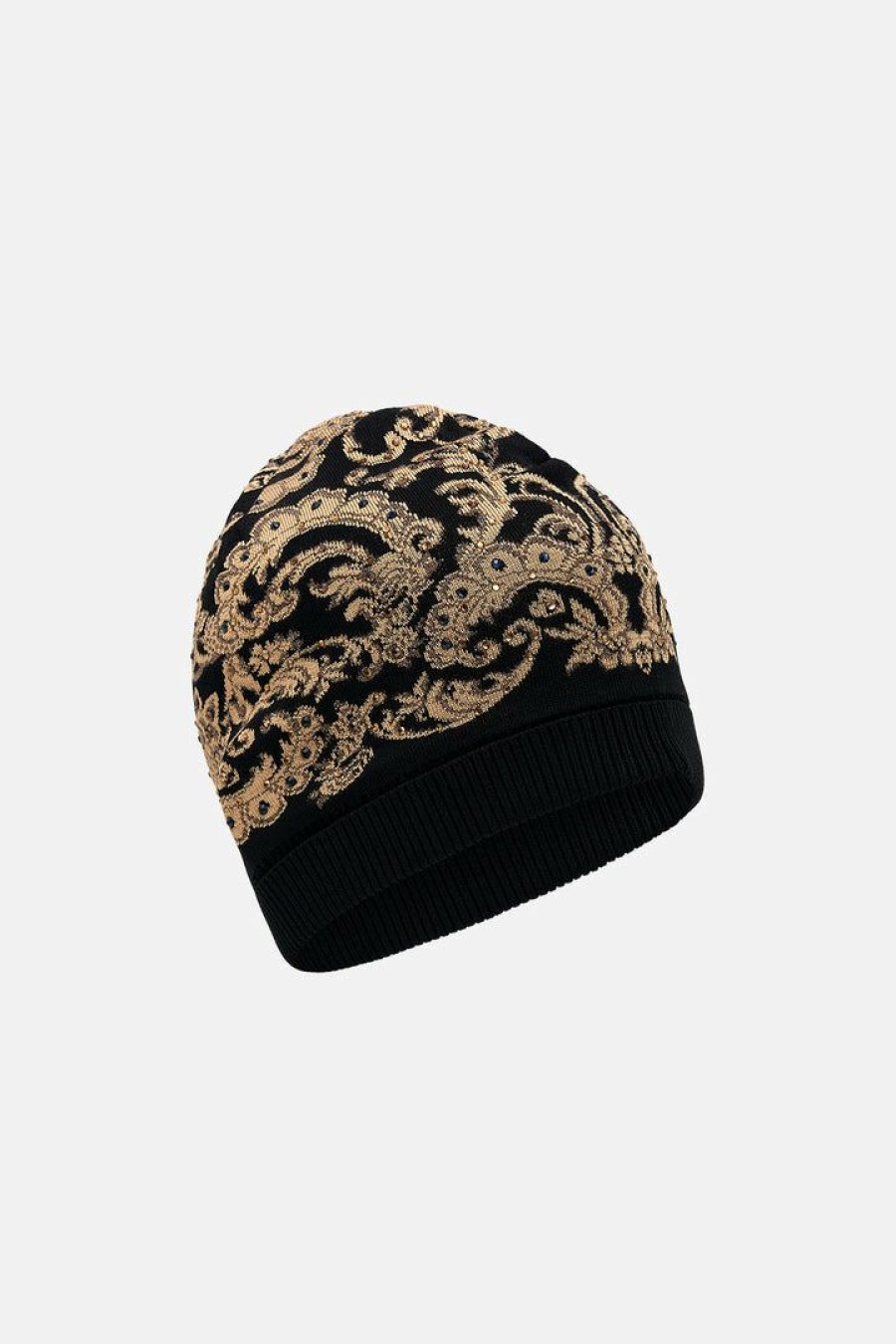 Accessories Camilla Eboutique (Us) | Camilla Eboutique (Us) Hair Accessories Knit Beanie Solid Black