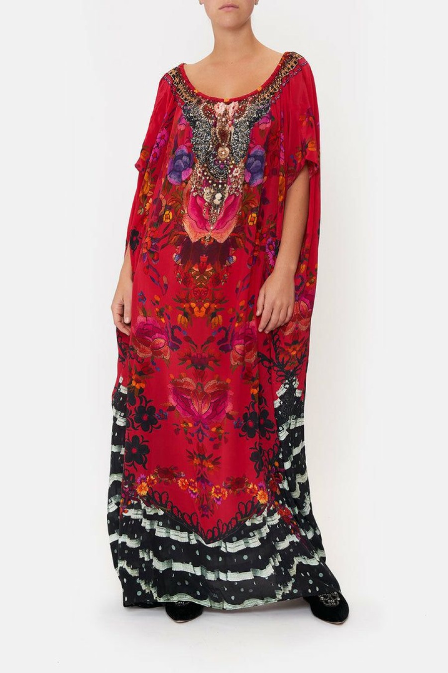 Clothing Camilla Eboutique (Us) | Camilla Eboutique (Us) Off Shoulder Kaftan View From The Veil Clothing