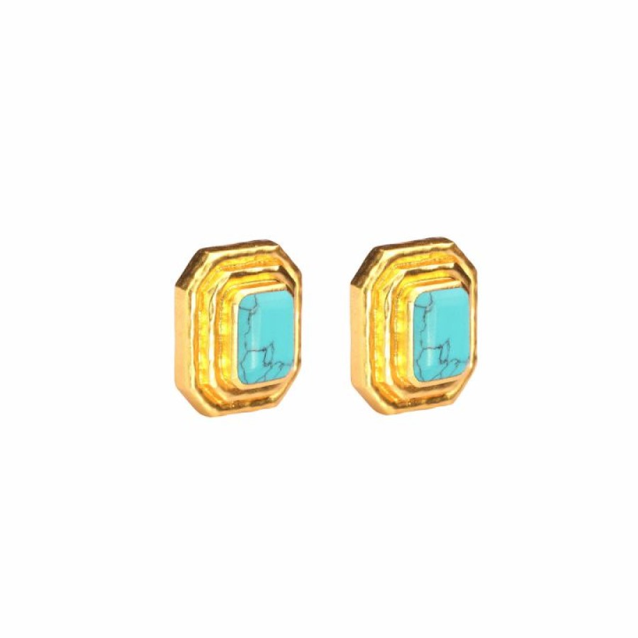 Accessories Camilla Eboutique (Us) | Camilla Eboutique (Us) Penny Turquoise Earrings Multi