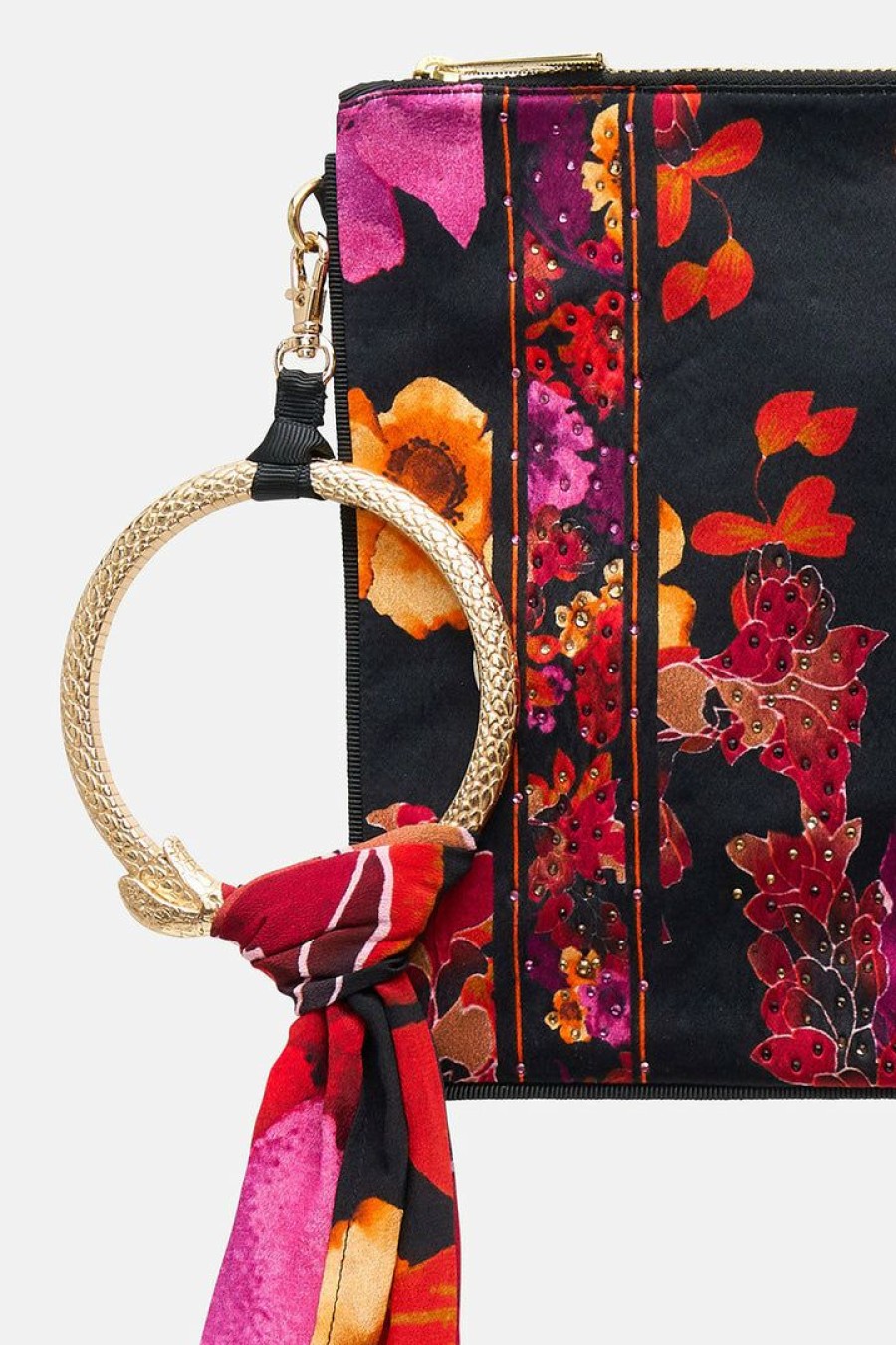 Accessories Camilla Eboutique (Us) | Camilla Eboutique (Us) Ring Scarf Clutch Midnight Poppy