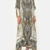 Clothing Camilla Eboutique (Us) | Camilla Eboutique (Us) Luxe Round Neck Kaftan Free Espiritu Clothing