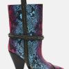 Accessories Camilla Eboutique (Us) | Camilla Eboutique (Us) Calf Length Heeled Boot Multi