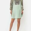 Clothing Camilla Eboutique (Us) | Camilla Eboutique (Us) Short Kaftan With High Neck Free Espiritu