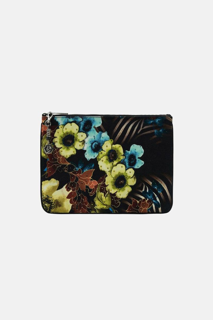 Accessories Camilla Eboutique (Us) | Camilla Eboutique (Us) Sale Accessories Small Canvas Clutch Poppy Divine