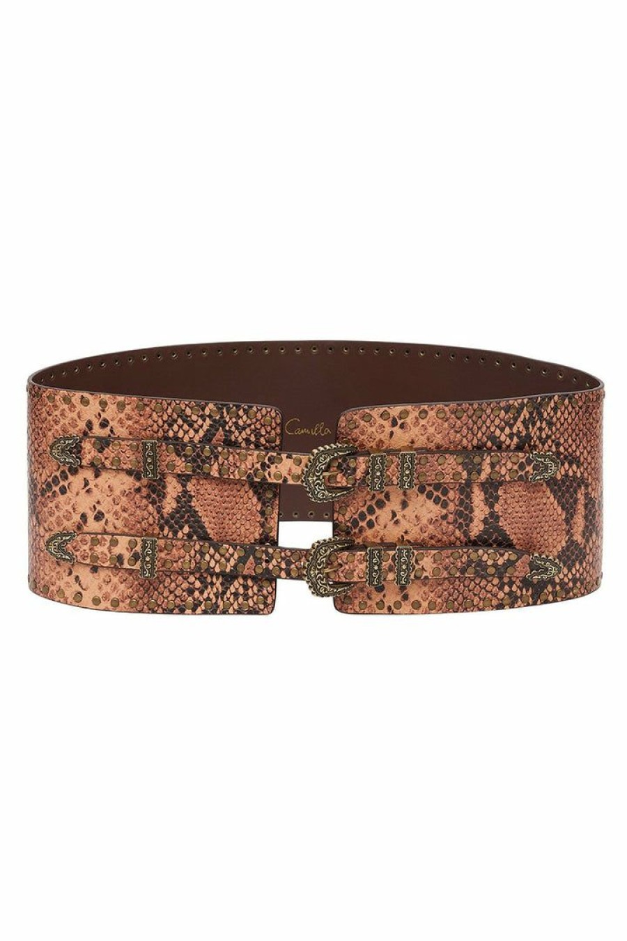 Accessories Camilla Eboutique (Us) | Camilla Eboutique (Us) Wide Double Buckle Belt Tales Of Talitha