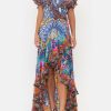 Clothing Camilla Eboutique (Us) | Camilla Eboutique (Us) Frill Sleeve Long Dress Lucky Charms