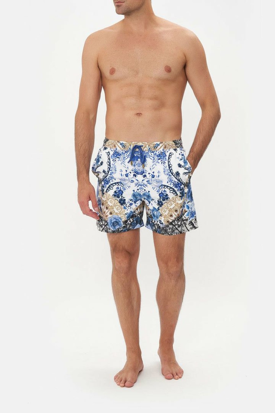 Accessories Camilla Eboutique (Us) | Camilla Eboutique (Us) Elastic Waist Boardshort Reign Of Roses Gift Ideas