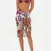 Accessories Camilla Eboutique (Us) | Camilla Eboutique (Us) Swimwear Short Tassel Sarong Reign Of Roses