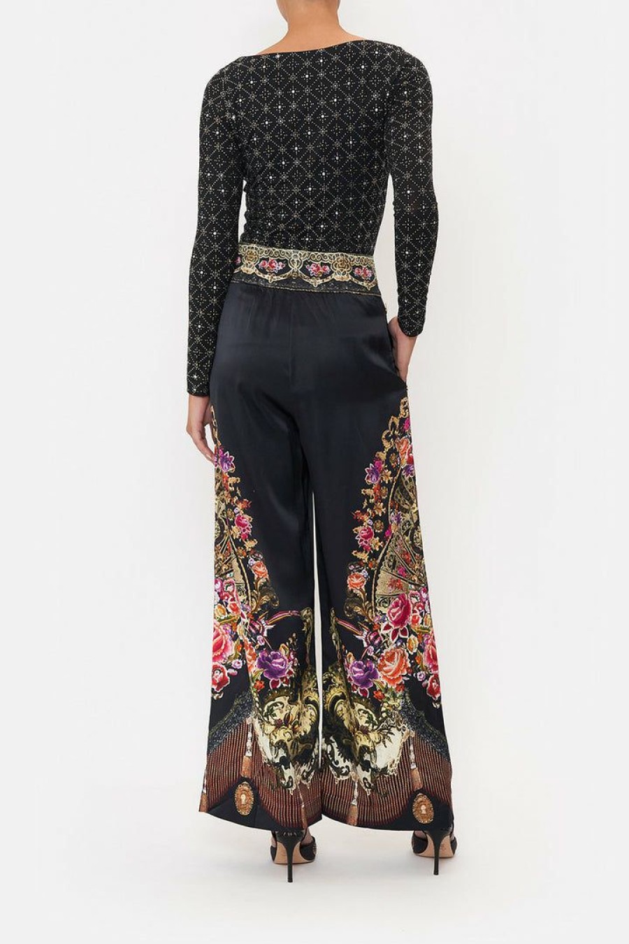 Clothing Camilla Eboutique (Us) | Camilla Eboutique (Us) Wide Leg Pant With Buttons Dance With Duende Clothing