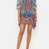 Clothing Camilla Eboutique (Us) | Camilla Eboutique (Us) Clothing Short Lace Up Kaftan Lucky Charms