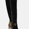 Accessories Camilla Eboutique (Us) | Camilla Eboutique (Us) Knee High Stiletto Boot Solid Black