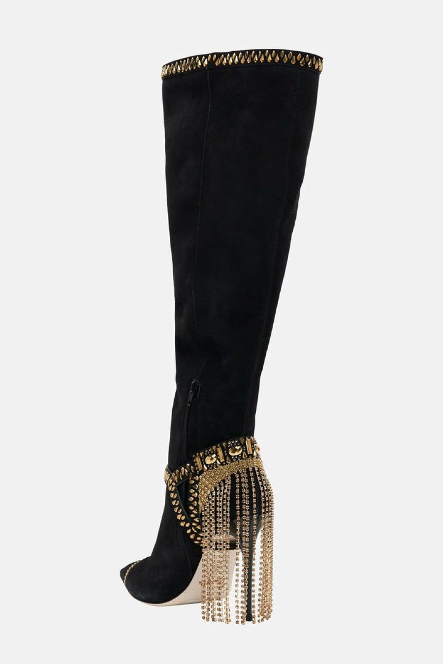 Accessories Camilla Eboutique (Us) | Camilla Eboutique (Us) Knee High Stiletto Boot Solid Black