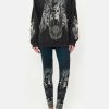 Clothing Camilla Eboutique (Us) | Camilla Eboutique (Us) Boyfriend Hoodie With Side Pocket Animal Anarchy Clothing