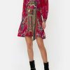 Clothing Camilla Eboutique (Us) | Camilla Eboutique (Us) Drop Sleeve Shirt Dress Boheme Blooms Clothing