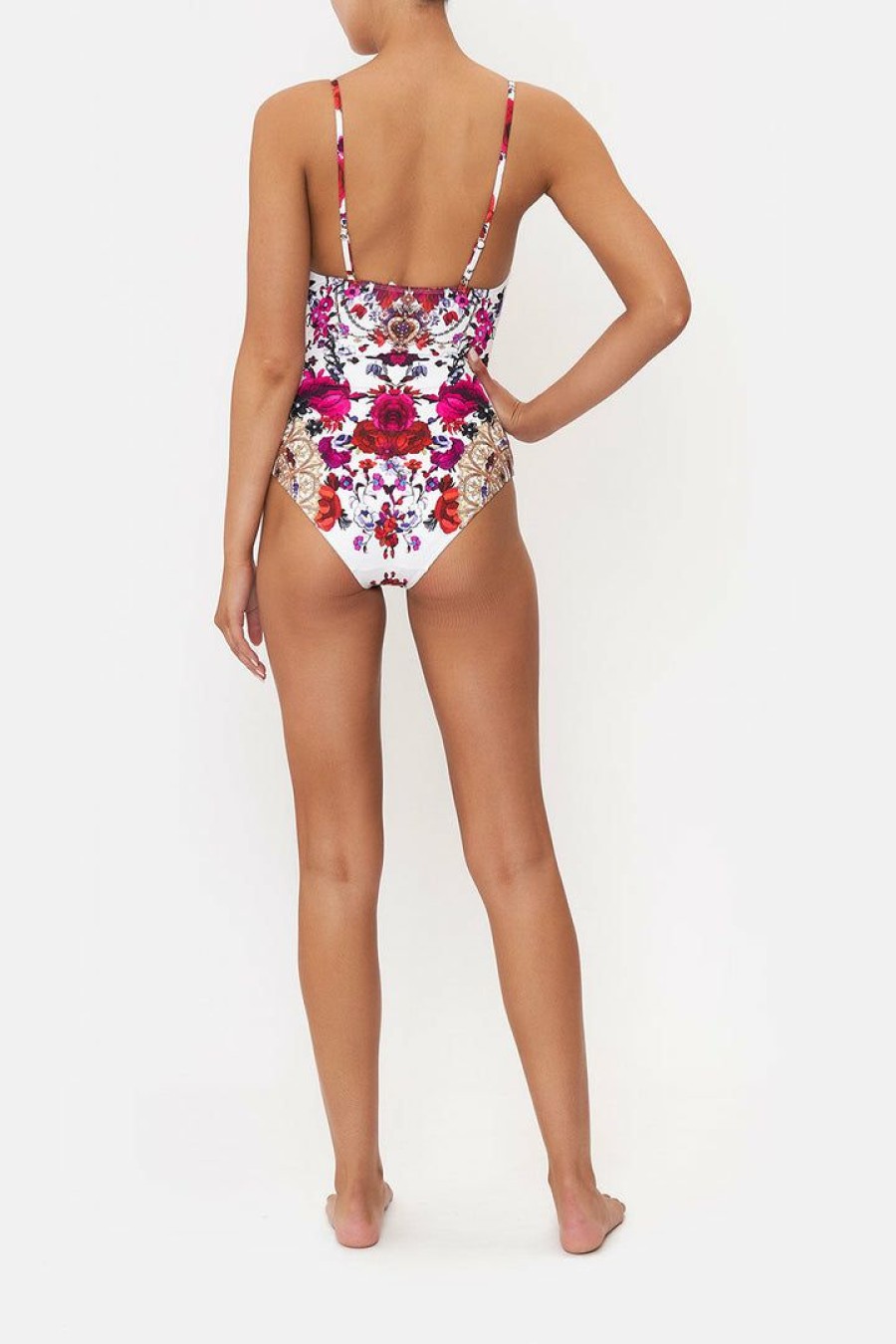 Accessories Camilla Eboutique (Us) | Camilla Eboutique (Us) Soft Cup Underwire One Piece Reign Of Roses