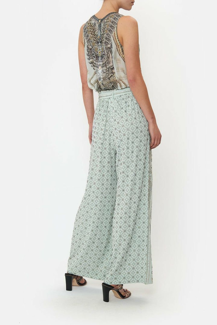 Clothing Camilla Eboutique (Us) | Camilla Eboutique (Us) Clothing Paperbag Waist Wide Leg Pant Luxe Espiritu