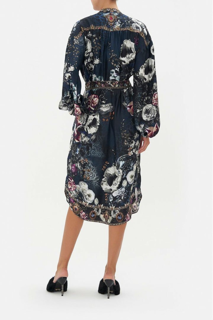 Clothing Camilla Eboutique (Us) | Camilla Eboutique (Us) Clothing Blouson Sleeve Midi Dress Not A Wallflower