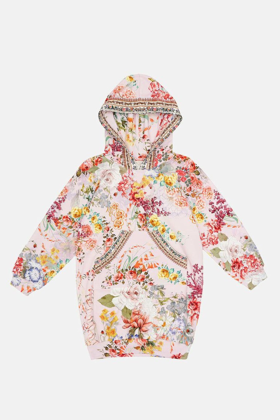 Accessories Camilla Eboutique (Us) | Camilla Eboutique (Us) Gift Ideas Kids Hoodie Dress 4-10 Flower Child