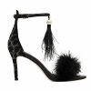 Accessories Camilla Eboutique (Us) | Camilla Eboutique (Us) Accessories Feathered Heel Solid Black