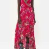 Clothing Camilla Eboutique (Us) | Camilla Eboutique (Us) Draped Front Wrap Dress Boheme Blooms Clothing