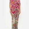 Clothing Camilla Eboutique (Us) | Camilla Eboutique (Us) Long Drape Dress With Zip Front Taste Of Twilight